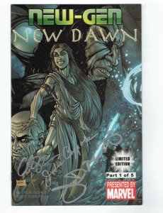 New-Gen: New Dawn #1 FN+ limited edition signed (3x) presented by marvel comic 