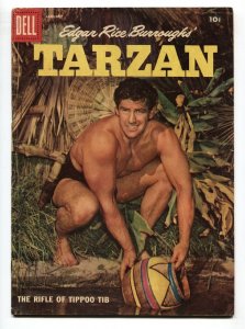 TARZAN #100-1958-DELL-GORDON SCOTT COVER- BURROUGHS  MARSH- MANNING-vg 