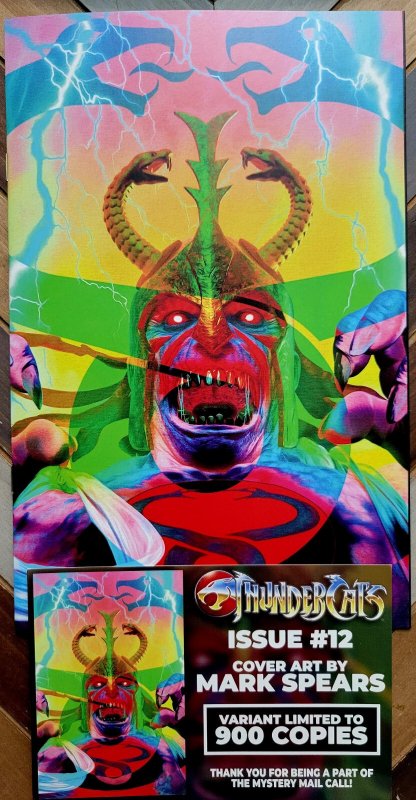 THUNDERCATS #12 (Dynamite 2025) MARK SPEARS 1/900 ComicTom 101 Brand New + COA