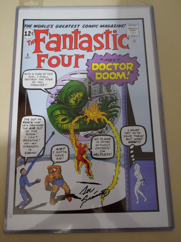 ​Fantastic Four #5 print signed by Joe Sinnot w/coa