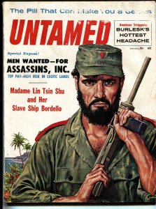 Untamed Magazine January 1960-Castro type cover-Commies-Jennie Lee