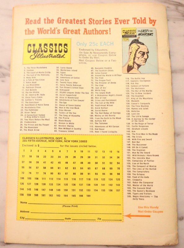 Oliver Twist USA EDITON CLASSICS ILLUSTRATED COMICS VINTAGE #23..OLIVER TWIST.