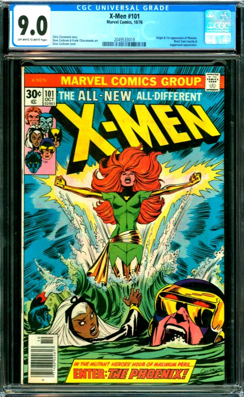 X-Men #101 CGC Graded 9.0 Origin and 1st appearance of Phoenix. Black Tom Cas...