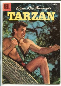 Tarzan Comics #80 1956- 1st Gordon Scott photo cover- Dell Comics -vg