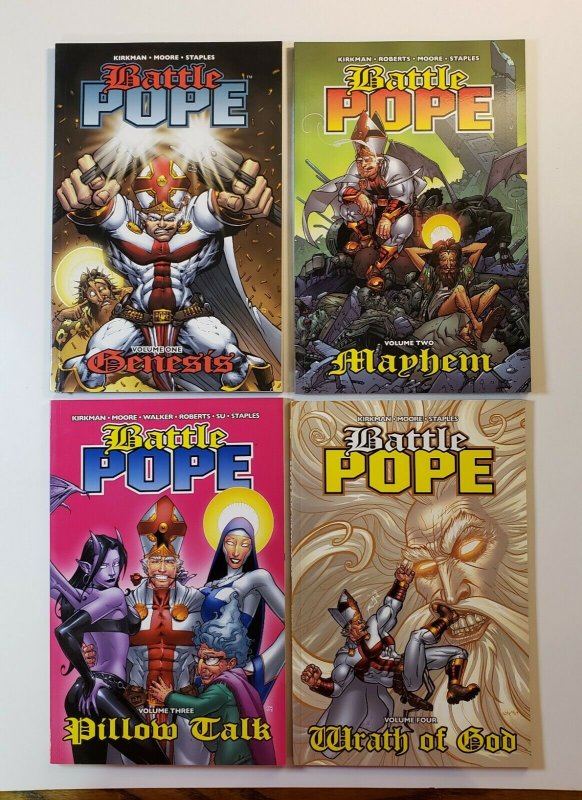 Battle Pope TPB Soft Cover Set Volume 1-4 Tmage Comics NM