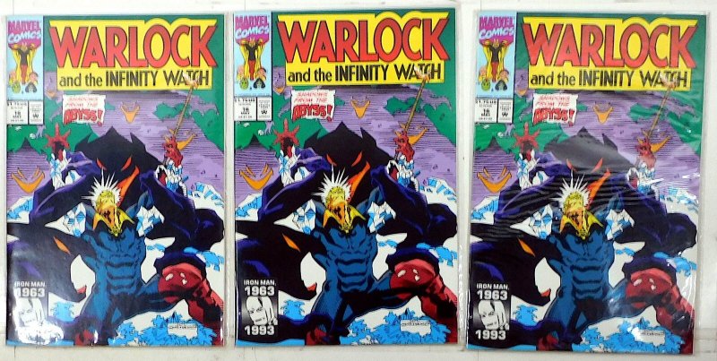 Warlock and the Infinity Watch Lot of 3 #16 x3 (1993) Marvel Comics 1st Print