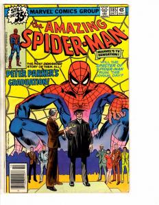 Amazing Spider-Man # 185 FN Marvel Comic Book Bronze Age Stan Lee Goblin J267