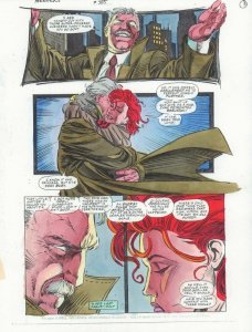 Avengers 385 p.3 Color Guide Art - Black Widow and Ivan by John Kalisz