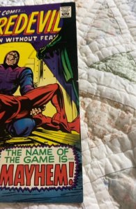 Daredevil #36 (1968) the game is Mayhem