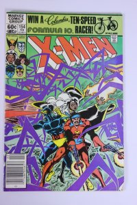 The Uncanny X-Men #154 Newsstand (1982) X-Men VF