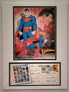 12×16 SUPERMAN DC 2006 Comic Con Stamp Art USPS/SDCC 1st DAY Art