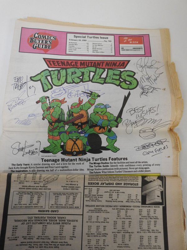 Comics Buyer's Guide #795 (1989) Signed and Remarked no cert
