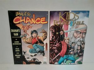 LEAVE IT TO CHANCE & KIDS OF THE ROUND TABLE GRAPHIC NOVELS - FREE SHIPPING!