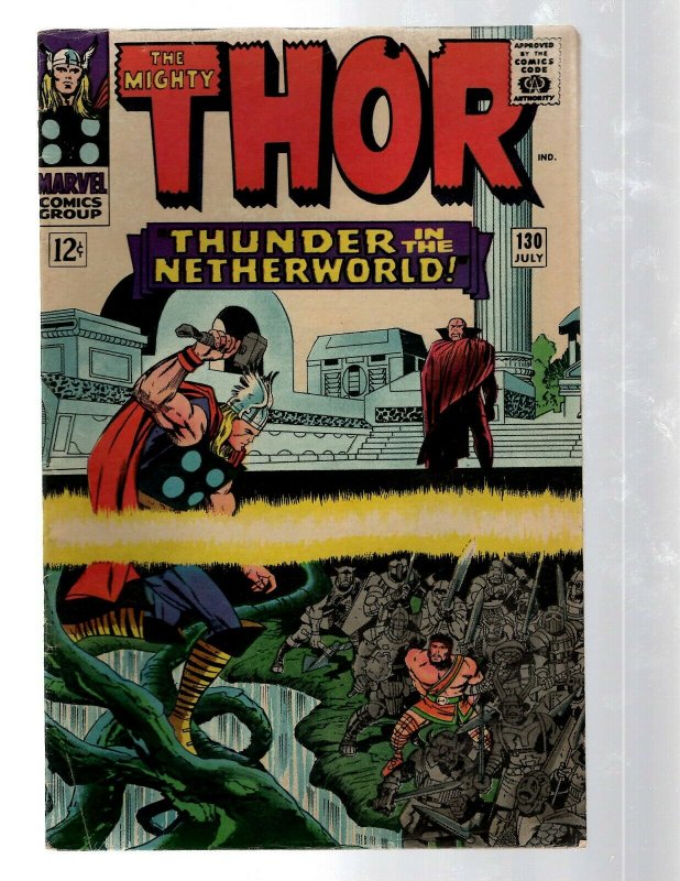 Mighty Thor # 130 VF Marvel Comic Book Loki Odin Asgard Sif Avengers Hulk RB8