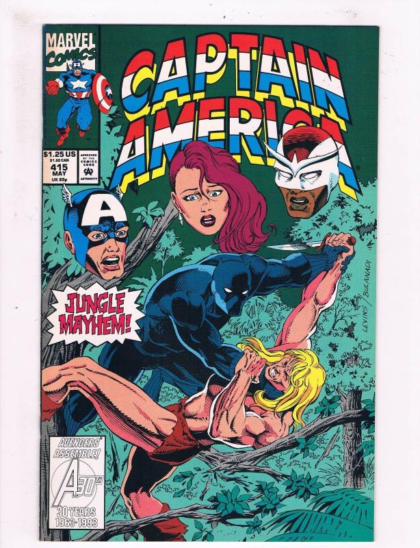 Captain America #415 VF 1st Print Marvel Comic Book Avengers Thor Hulk DE2