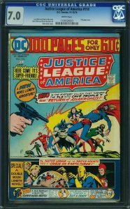 Justice League of America #114 (1974) CGC 7.0 FVF