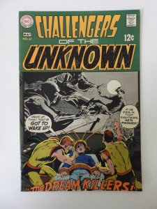 Challengers of the Unknown #67 (1969) VF- condition stains back cover