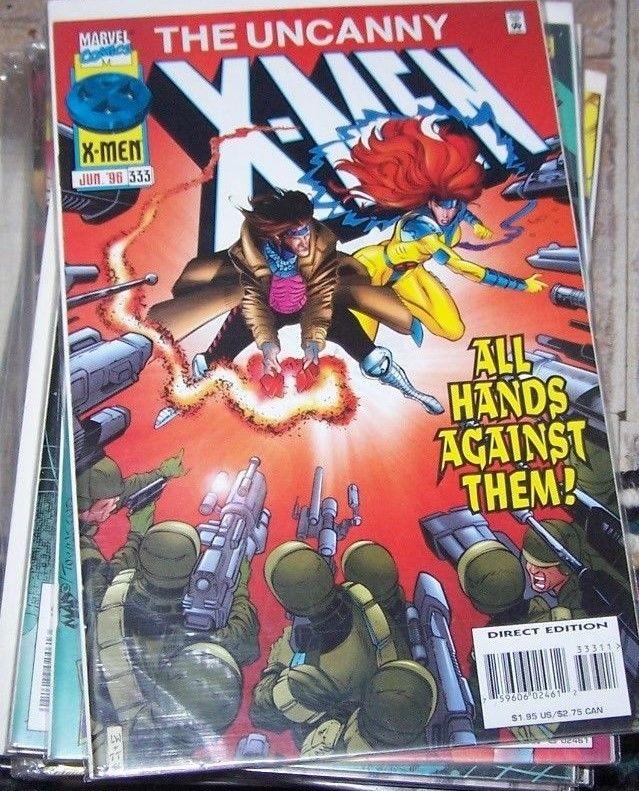 Uncanny X-Men #333 (Jun 1996, Marvel) rogue phoenix gambit onslought wolverine