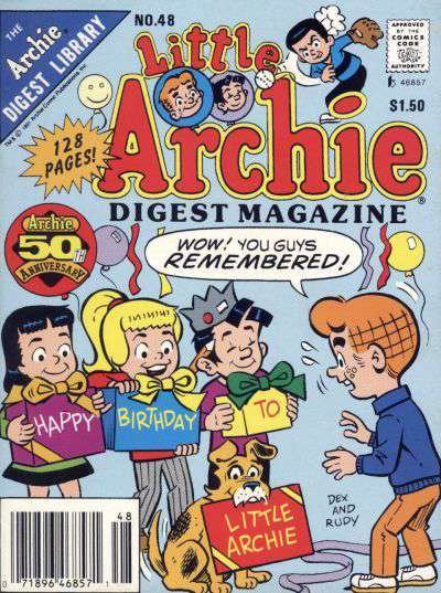 Little Archie Comics Digest Magazine #48 (Newsstand) FN ; Archie | Last Issue Ha