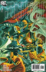 Justice (DC) #1A VF/NM ; DC | Justice League Alex Ross Jim Krueger 1st Print