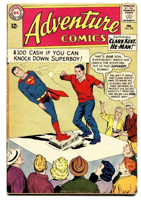 ADVENTURE COMICS #305 1963 DC Mon-el helps create the Legion ring