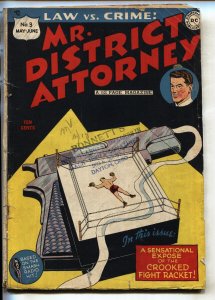 MR. DISTRICT ATTORNEY #3--DC PRE-CODE CRIME--COMIC BOOK--G/VG