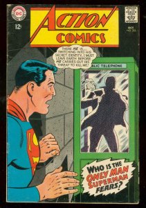 ACTION COMICS #355 1967- SUPERMAN-PHONEBOOTH COVER VG/FN