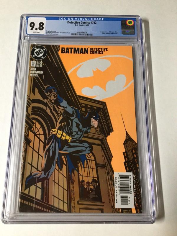 Detective Comics 742 Cgc 9.8 White Pages Batman 1st Crispus Allen