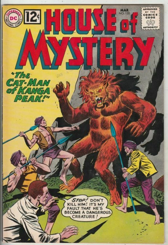 House of Mystery # 120 Strict VF/NM High-Grade Cover Cat-Man creature up now