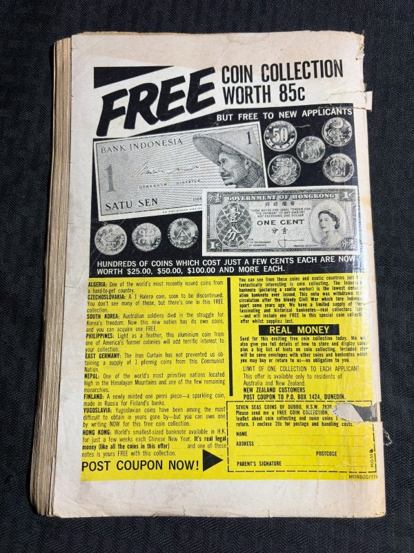 Vintage BUMPER BATCOMIC Planet Comics #7 GD- 1.8 Batman Plastic Man AUSTRALIAN