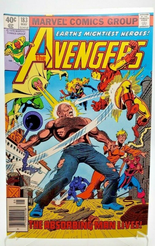 Avengers #183 (1979) (Marvel Comics) Iron Man-Hawkeye-Vision-Ms. Marvel  NM 