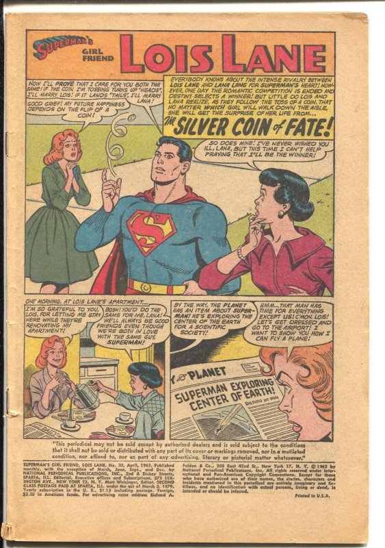 Superman's Girlfriend Lois Lane #32 1962-DC-Black Widow-P