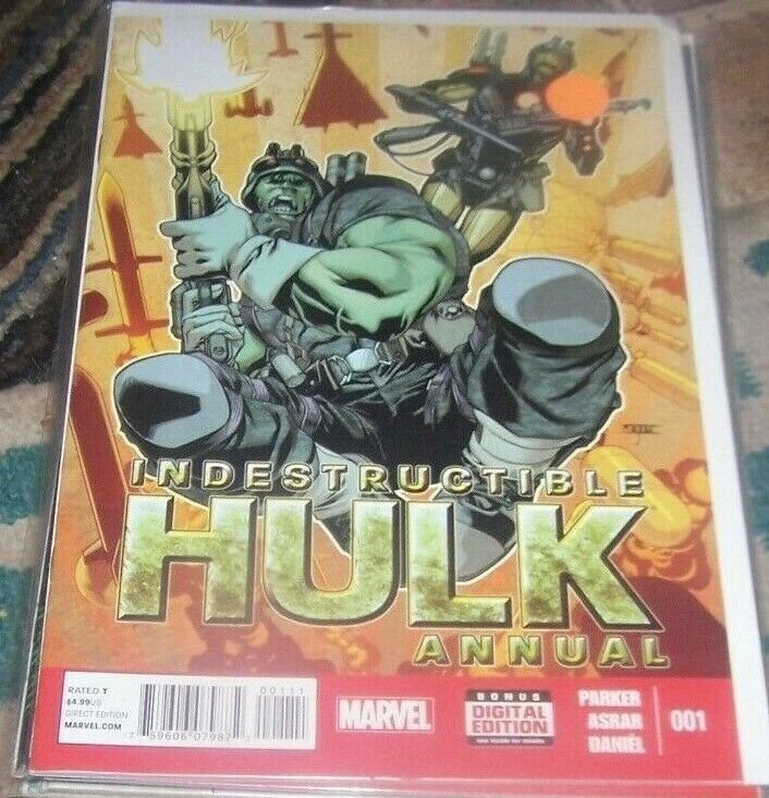 INDESTRUCTIBLE HULK # 1 annual 2013 marvel shield banner IMMORTAL agent  time
