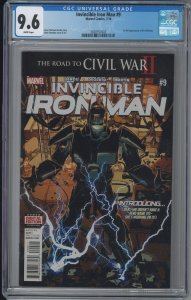 INVINCIBLE IRON MAN #9 CGC 9.6 NM 1ST RIRI WILLIAMS Iron Heart 2016 MCU Disney+