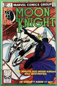 Moon Knight Vol 1 #9 (1981) Sienkiewicz Cover & Art Midnight Man Appearance