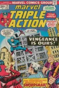 Marvel Triple Action #14 GD ; Marvel | low grade comic Avengers 20 reprint