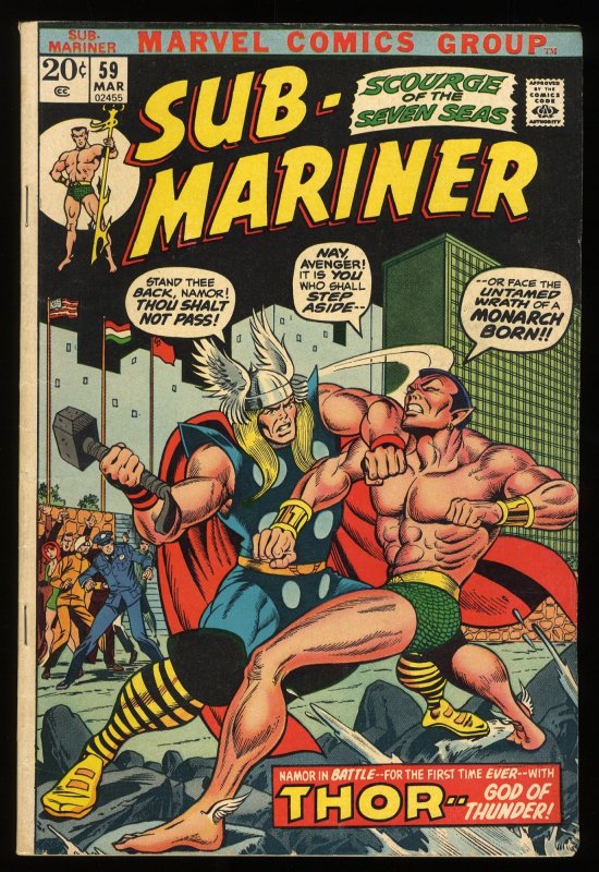 Sub-Mariner #59 Epic Battle Sub-Mariner vs Thor!