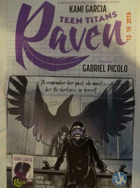 TEEN TITANS RAVEN  Promo Poster, 11 x 17, 2019, DC  Unused more in our store 358