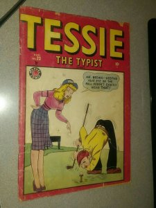 TESSIE THE TYPIST 23 timely FINAL ISSUE millie the model decarlo ART MARVEL 1949