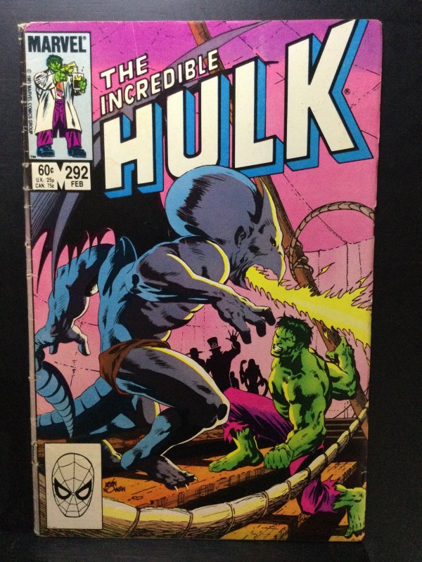 The Incredible Hulk #292 Newsstand Edition (1984)