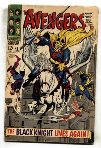 Avengers #48 Marvel comic book 1st new Black Knight Silver Age new Avengers