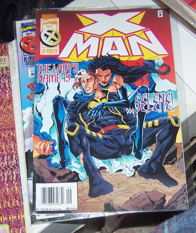 X-MAN  #  7 sept  1995  NATE GRAY young  cable selene hellfire club