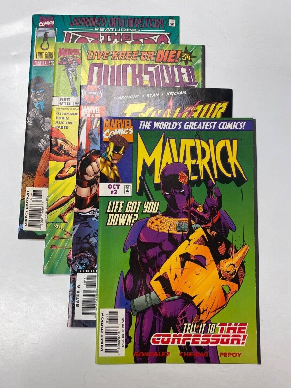 4 MARVEL comic books Journey #507 Quick #10 New Ex #3 Maverick #2 70 KM17