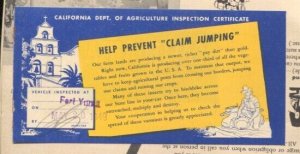 Official Sight-Seeing Map Southern CA 1947-lists of attractions-unique post W...