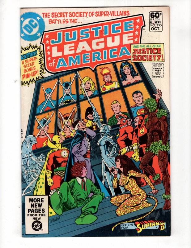 Justice League of America #195 (1981) JUSTICE SOCIETY Appearance  / ID#572