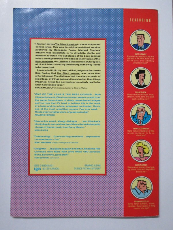 Silent Invasion Book One by Michael Cherkas and Larry Hancock Frank Miller Intro