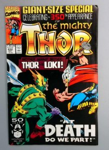 THOR #432 1st Appearance of Eric Masterson as Thor II Marvel 1991 LN1