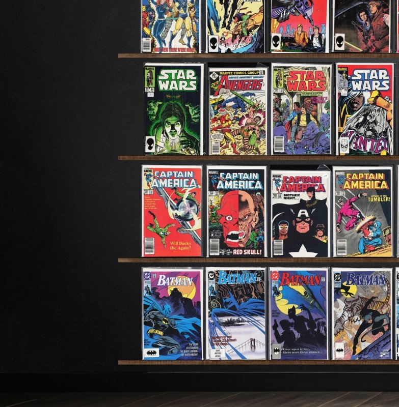 Huge Lot 120+ Comics with Batman, Star Wars, Captain America & More!