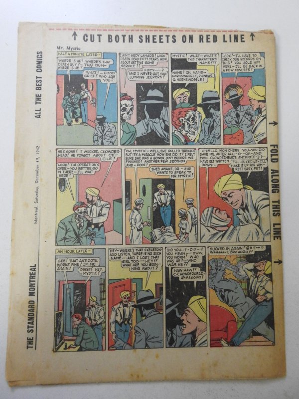 The Spirit #134 (1942) Newsprint Comic Insert Rare!