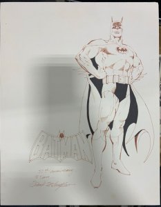 Original FRANK MCLAUGHLIN BATMAN Comic Art Sketch!